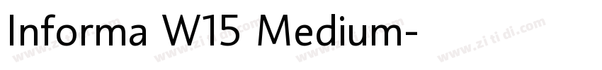 Informa W15 Medium字体转换